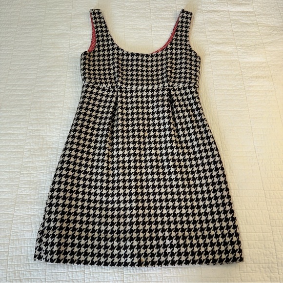 Vineyard Vines Dresses & Skirts - Vineyard Vines by Shep & Ian Sz 0 Empire Waist Houndstooth Mini Dress Wool Silk
